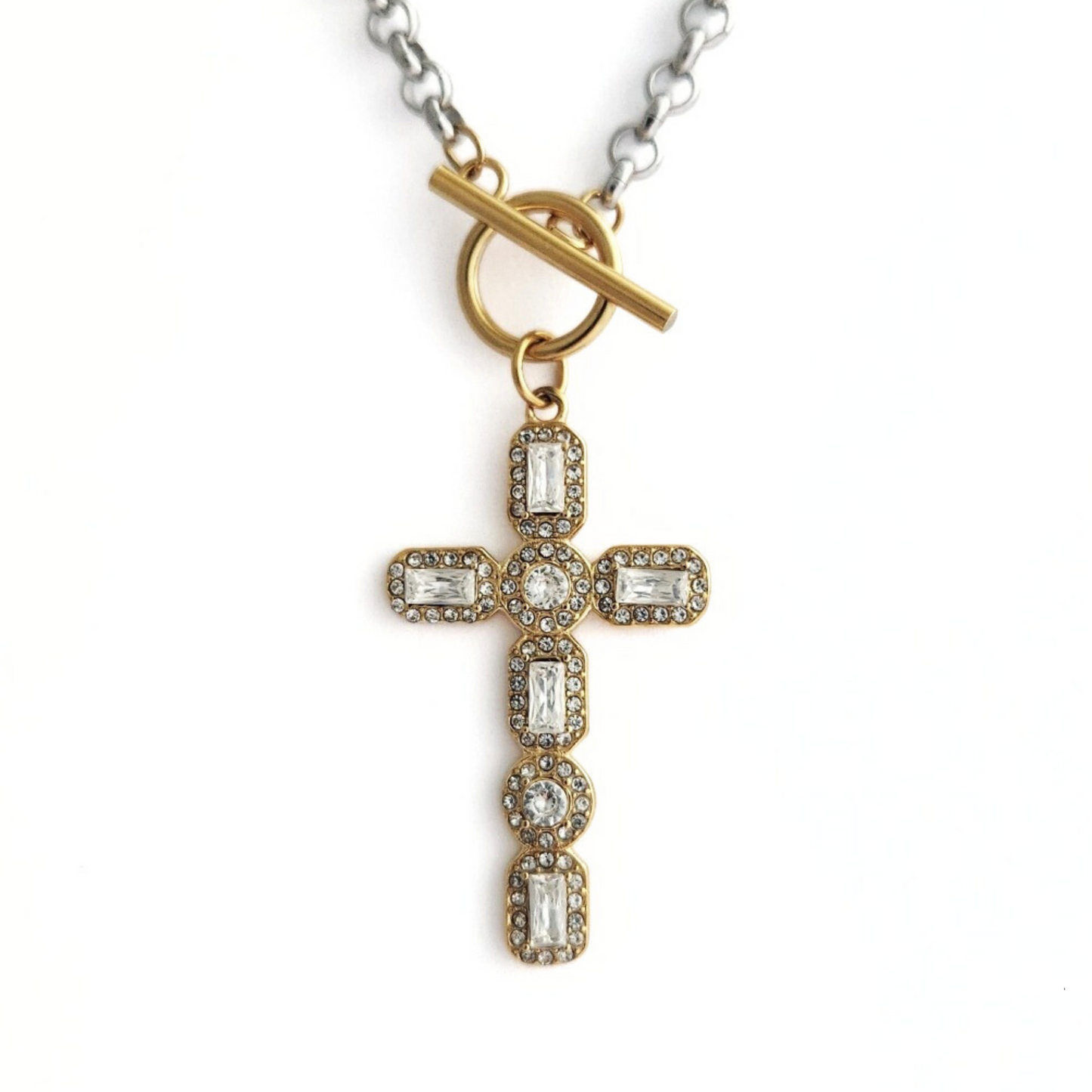 Crystal Cross Necklace