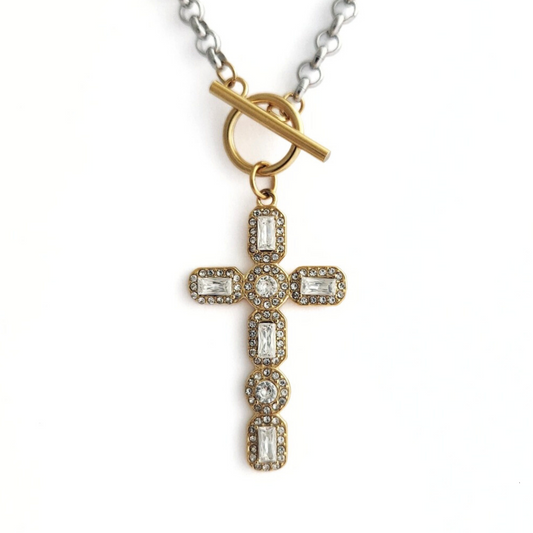 Crystal Cross Necklace