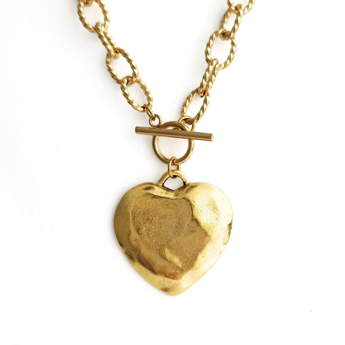 Puffy Heart Necklace – Lavender Blue Soul