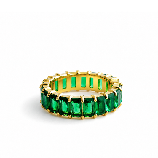 Emerald Baguette Ring