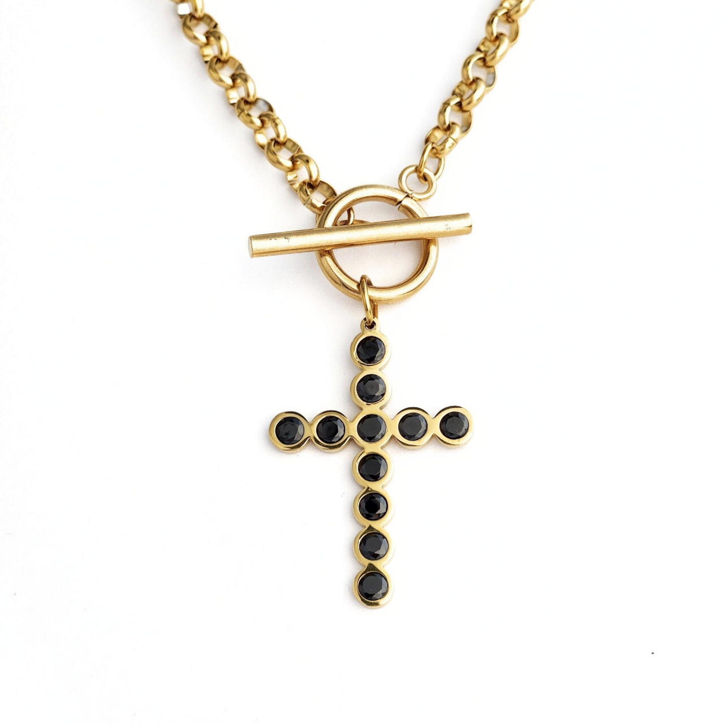 Cross Toggle Necklace