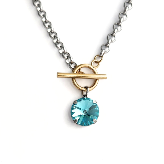 Orbit Necklace in Aquamarine Ultra