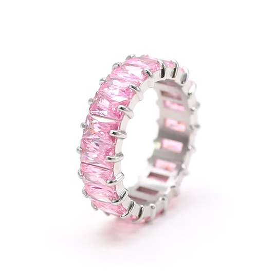 Pink Baguette Ring