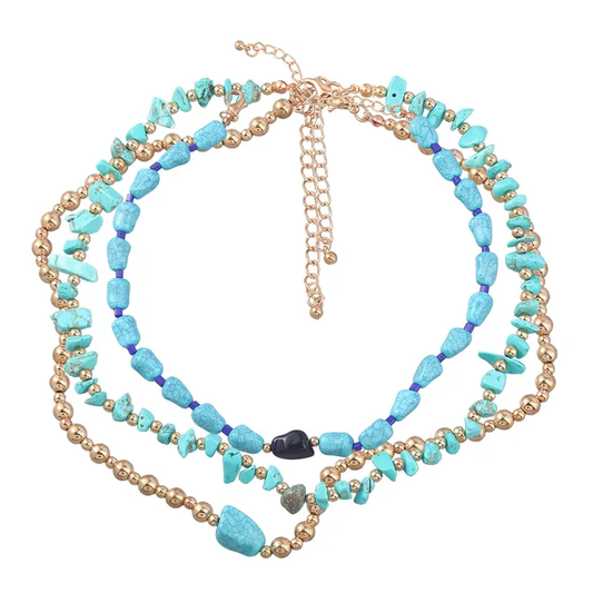 Turquoise Necklace Trio