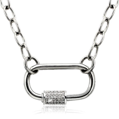 Carabiner Necklace – Lavender Blue Soul