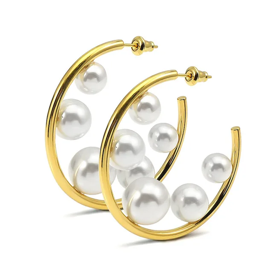 Pearl Hoops