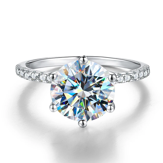 3 Carat Pave Moissanite Ring