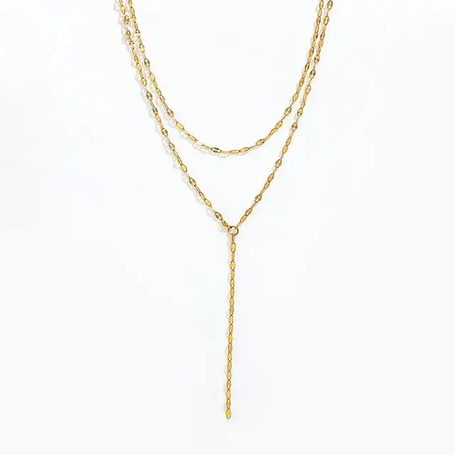 Layered Lariat Necklace