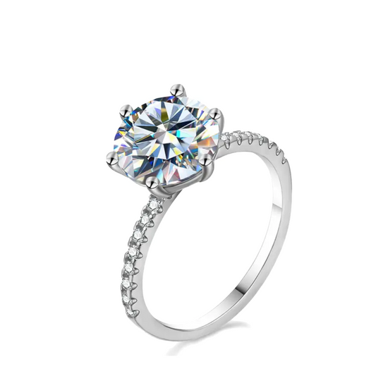 5 Carat Moissanite Pave Ring