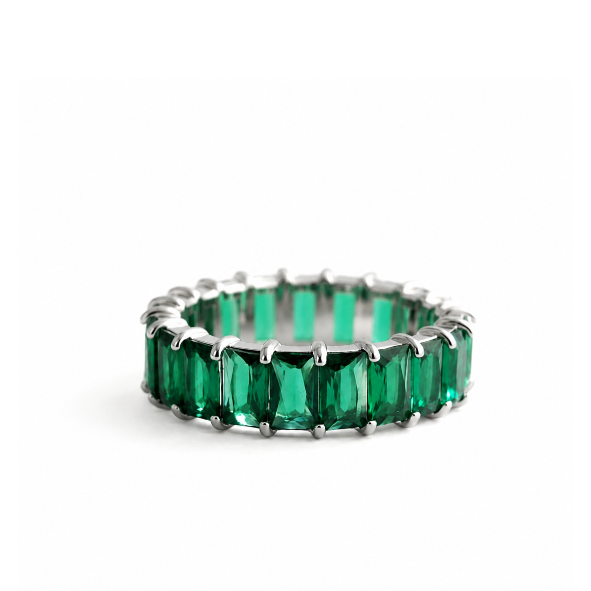 Emerald Baguette Ring