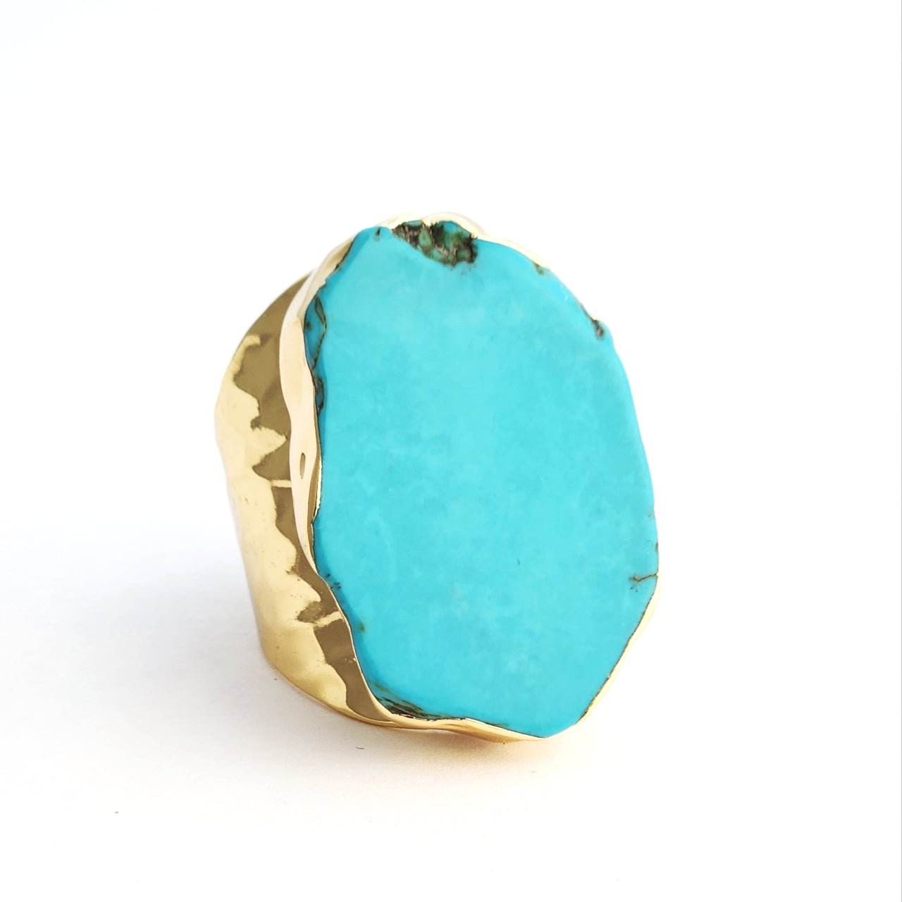 Turquoise Slab Ring