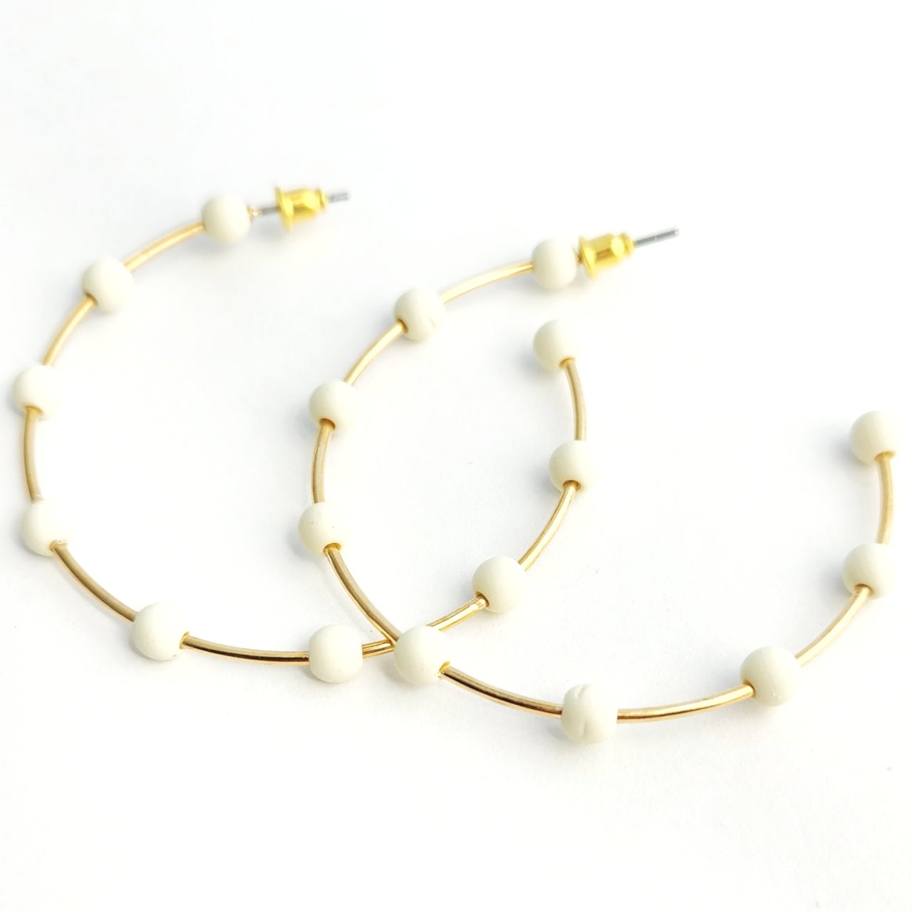 Beaded Hoops