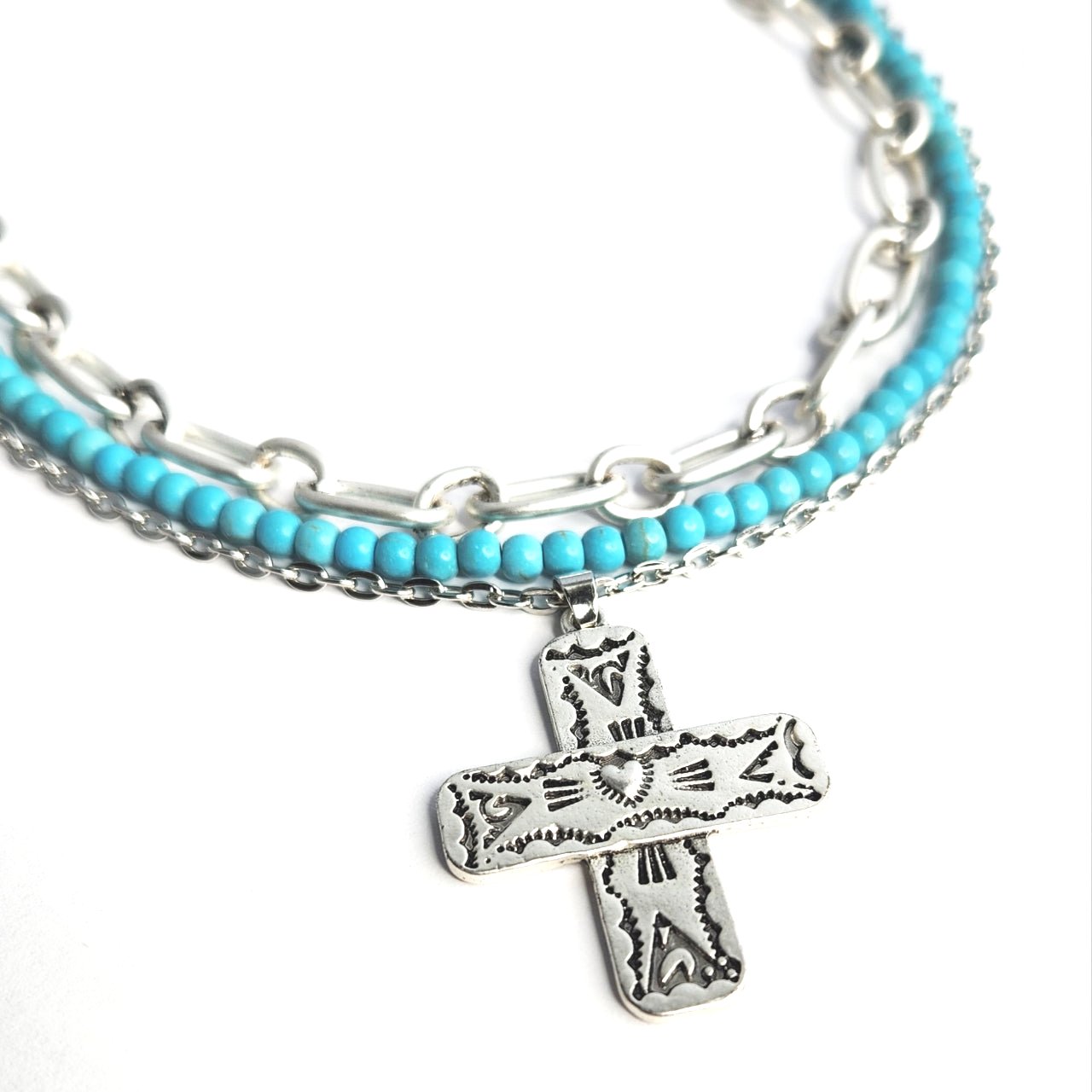 Tribal Cross Necklace