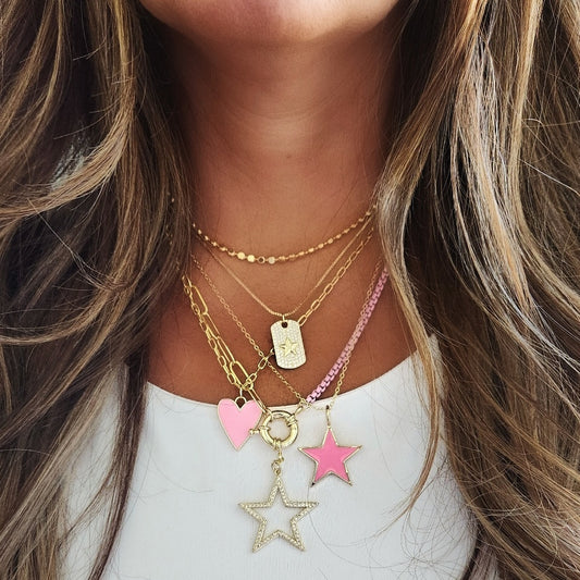 Pink Star Necklace