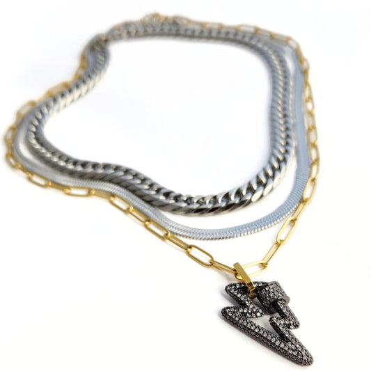 Lightning Layered Necklace Set
