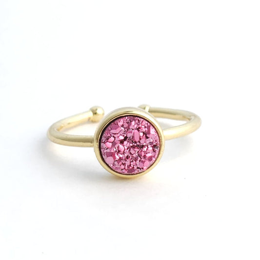 Minimalist Druzy Ring