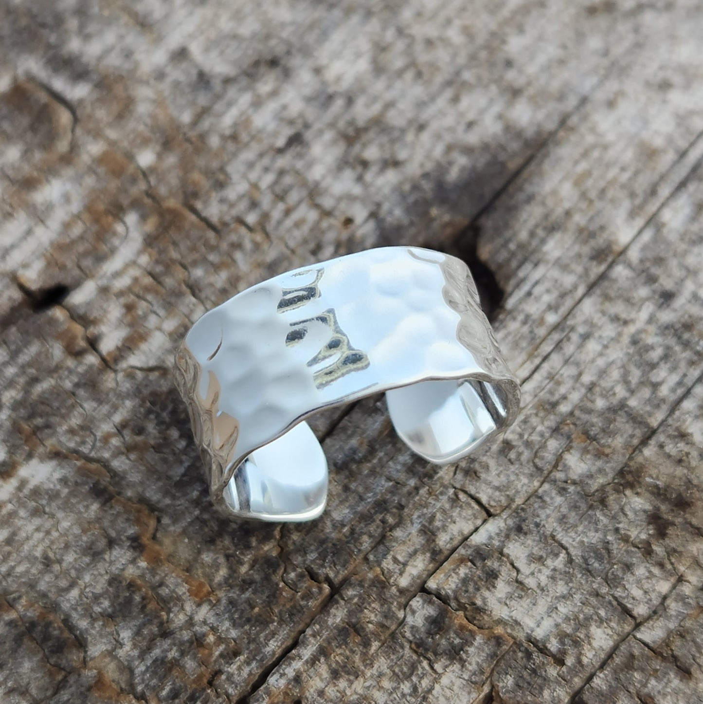 Hammered Sterling Ring