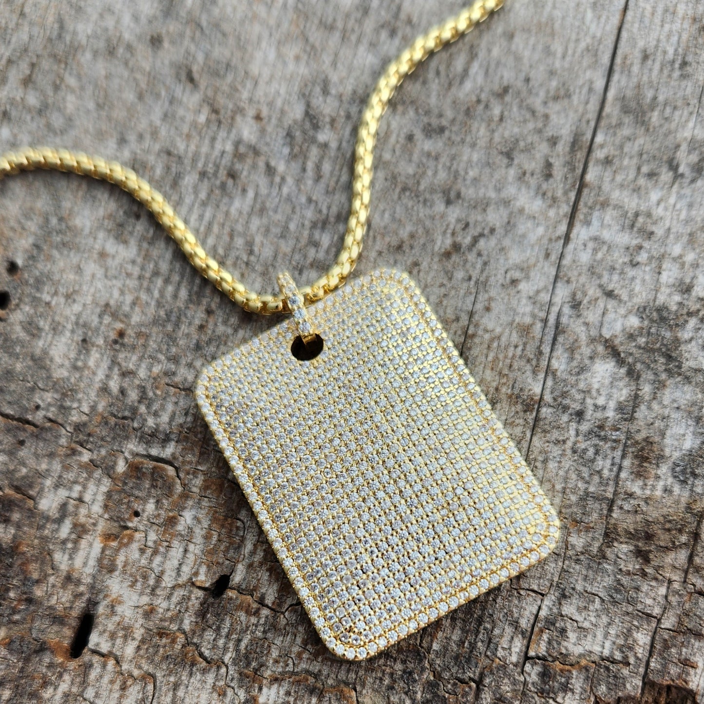Bougie Dog Tag Necklace