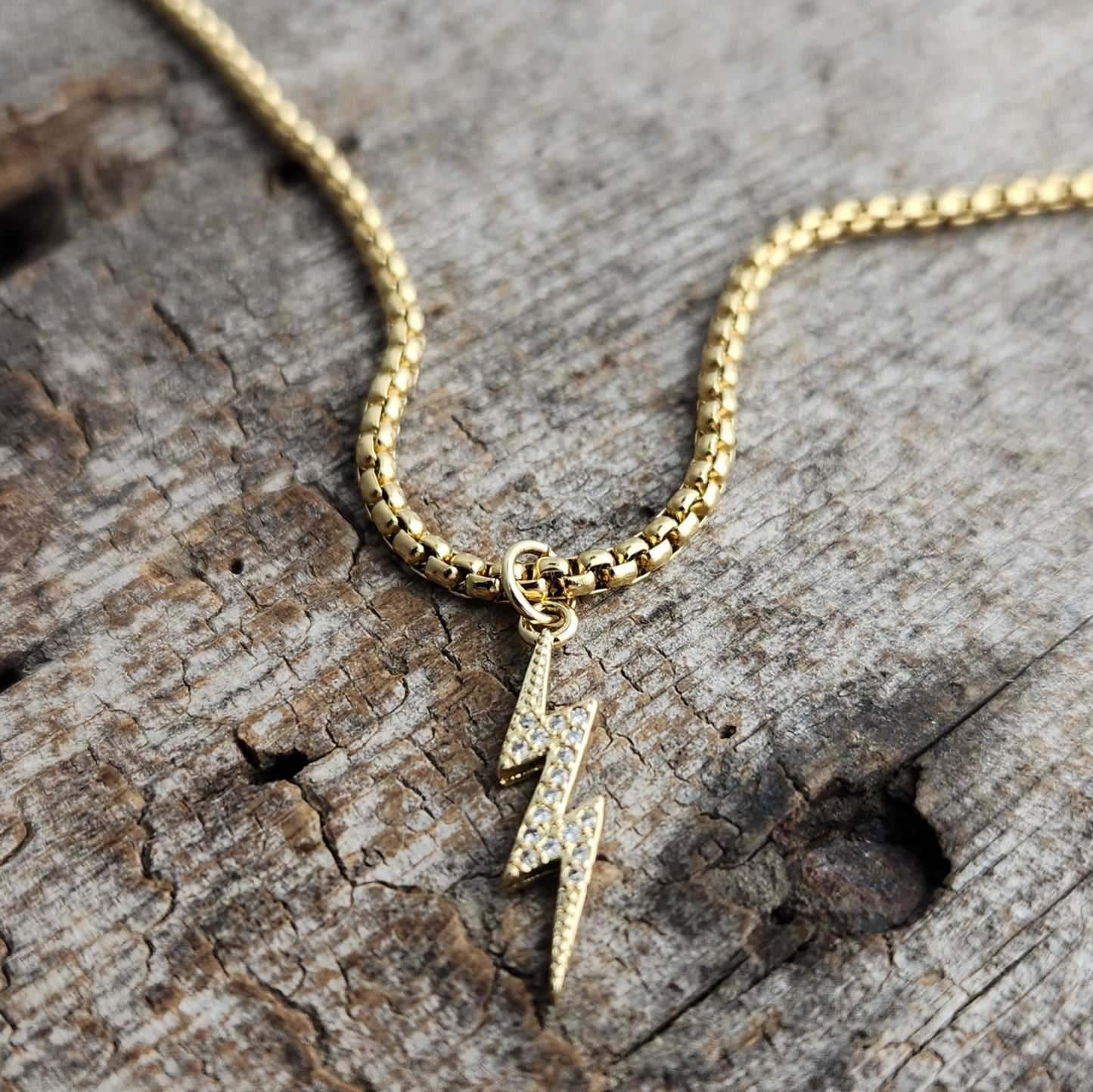 Lightning Bolt Necklace – Lavender Blue Soul
