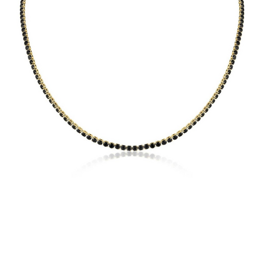 Black Tennis Chain Choker