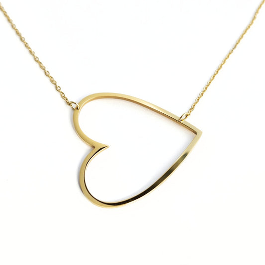 Sideways Heart Necklace