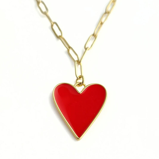 Red Heart Necklace