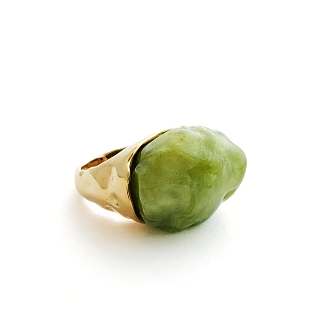 Lime Resin Ring