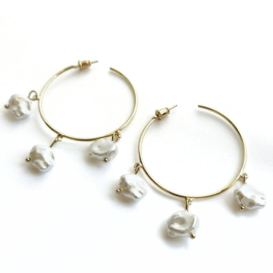 Pearl Hoops