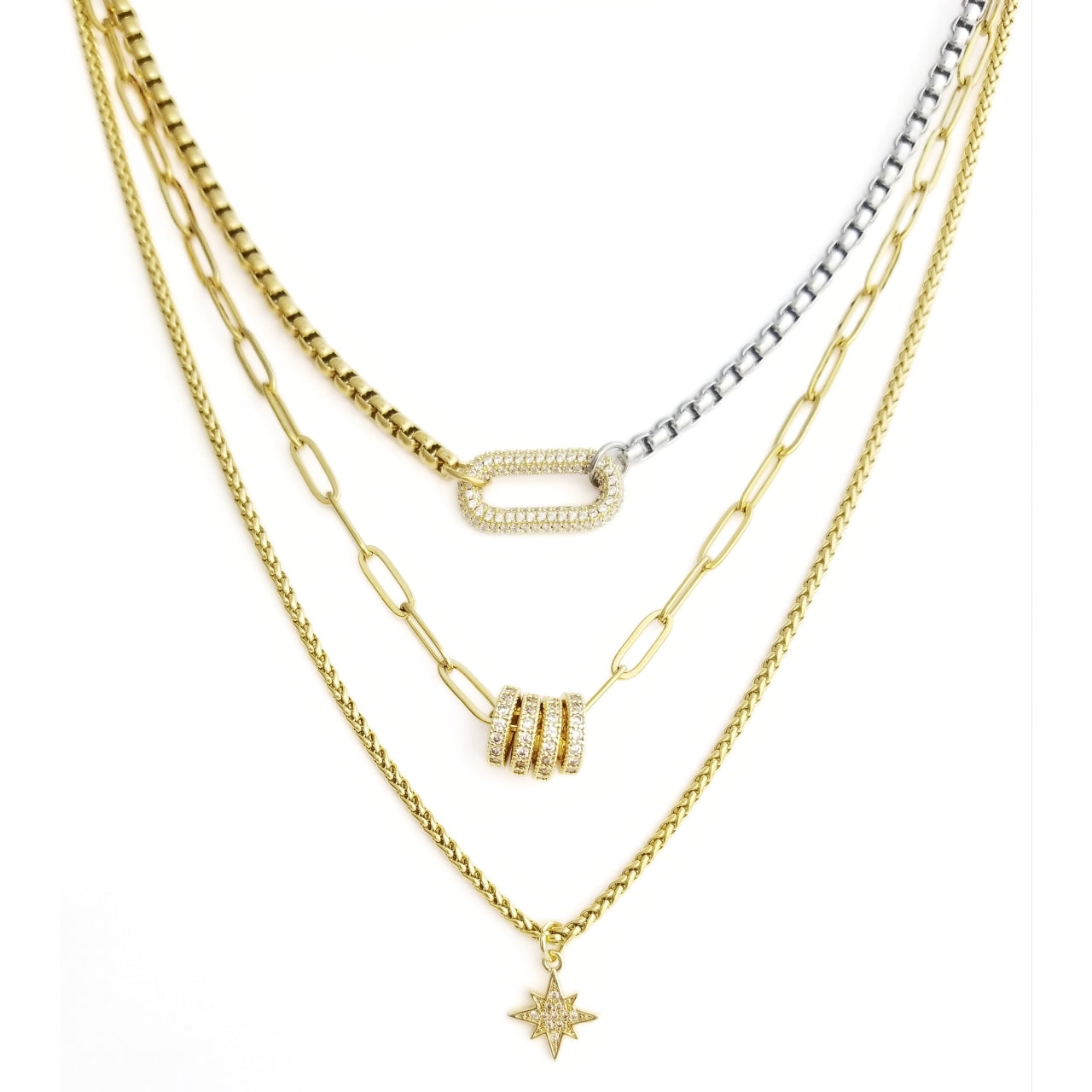 True North Layered Necklace Trio