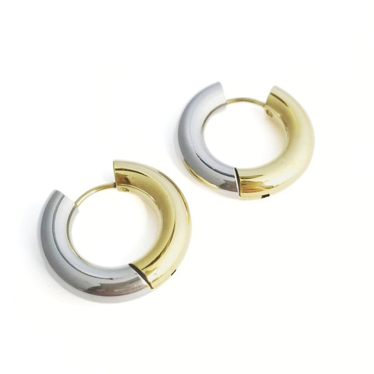 Mixed Metal Hoops