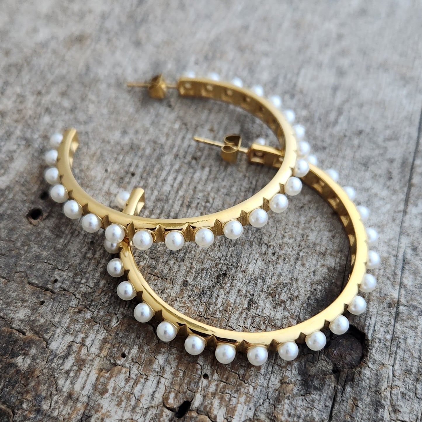 Pearl Hoops