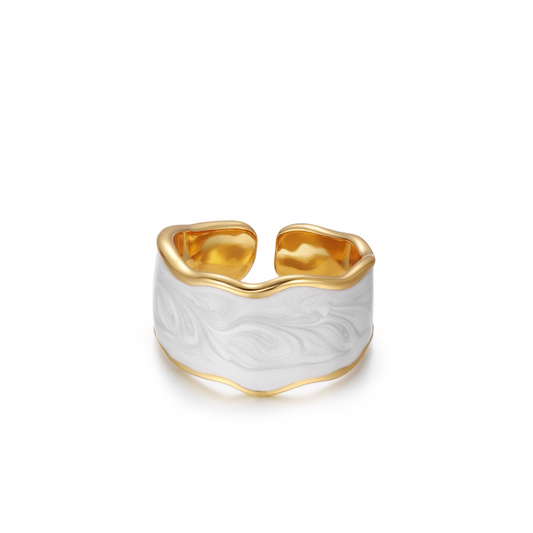 Ivory Enamel Ring