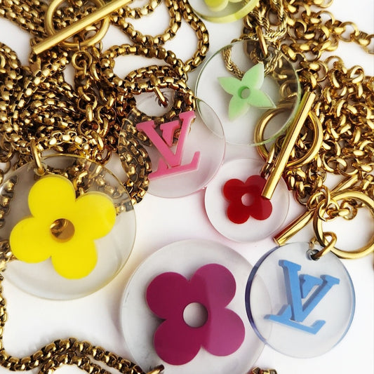 Repurposed Lv Necklace