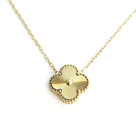 Laser Cut Clover Necklace