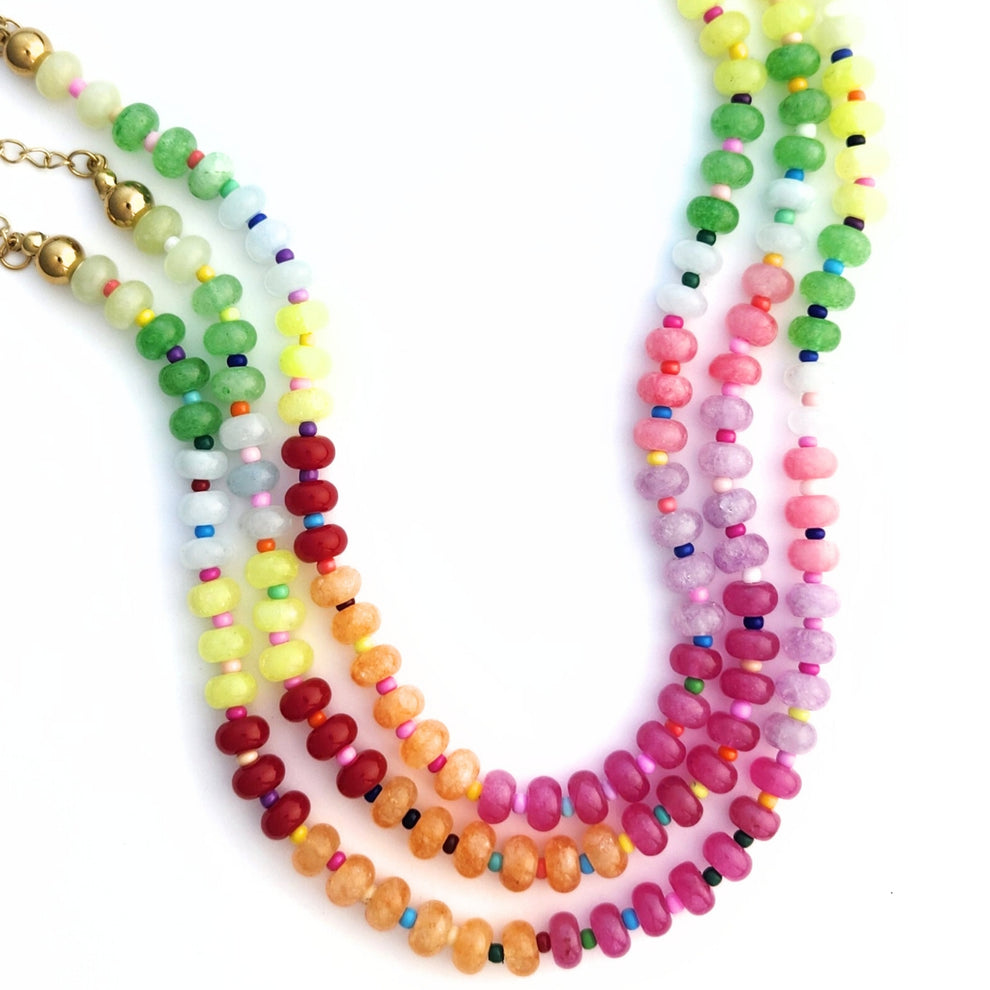 Beaded Gemstone Necklace