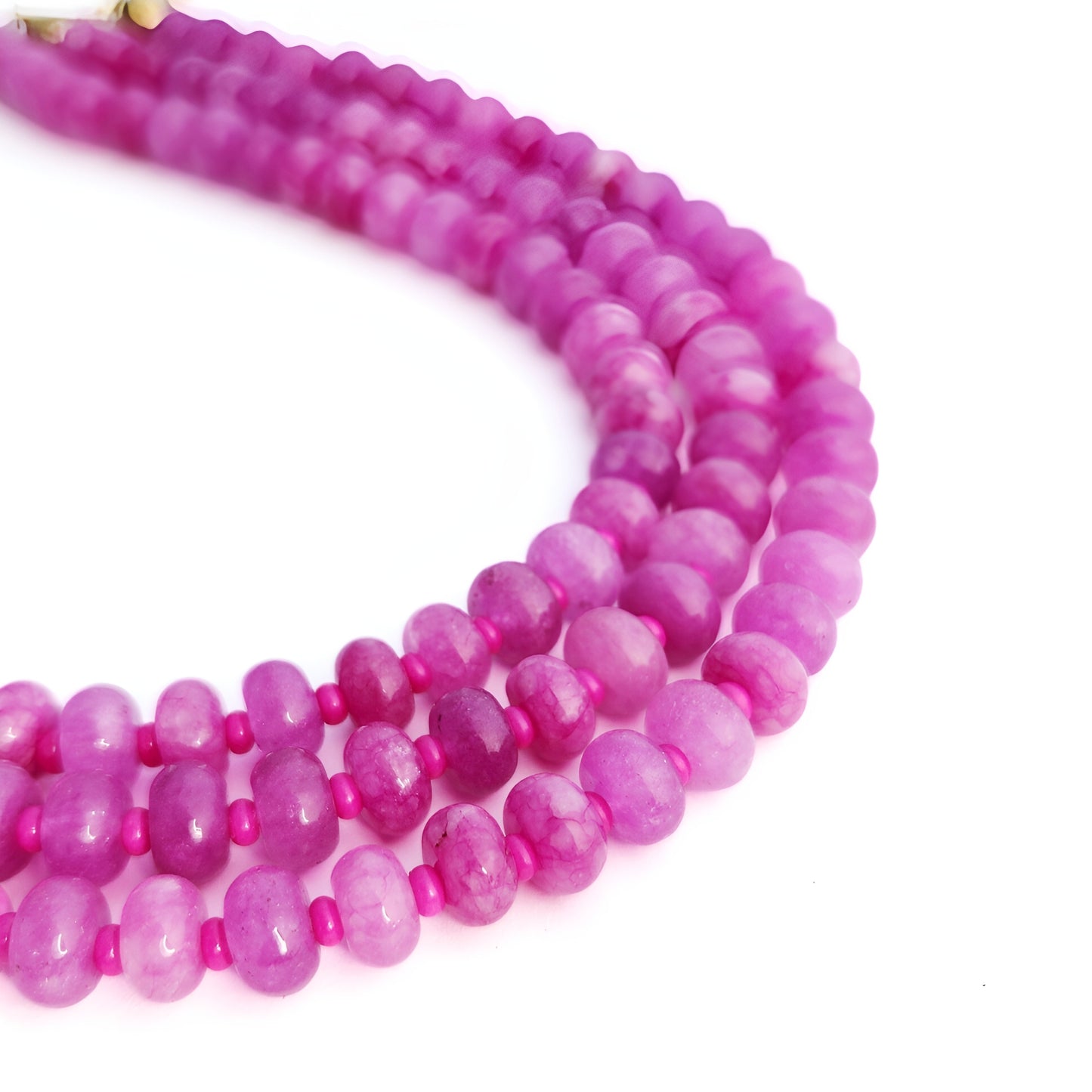 Fuchsia Gemstone Necklace