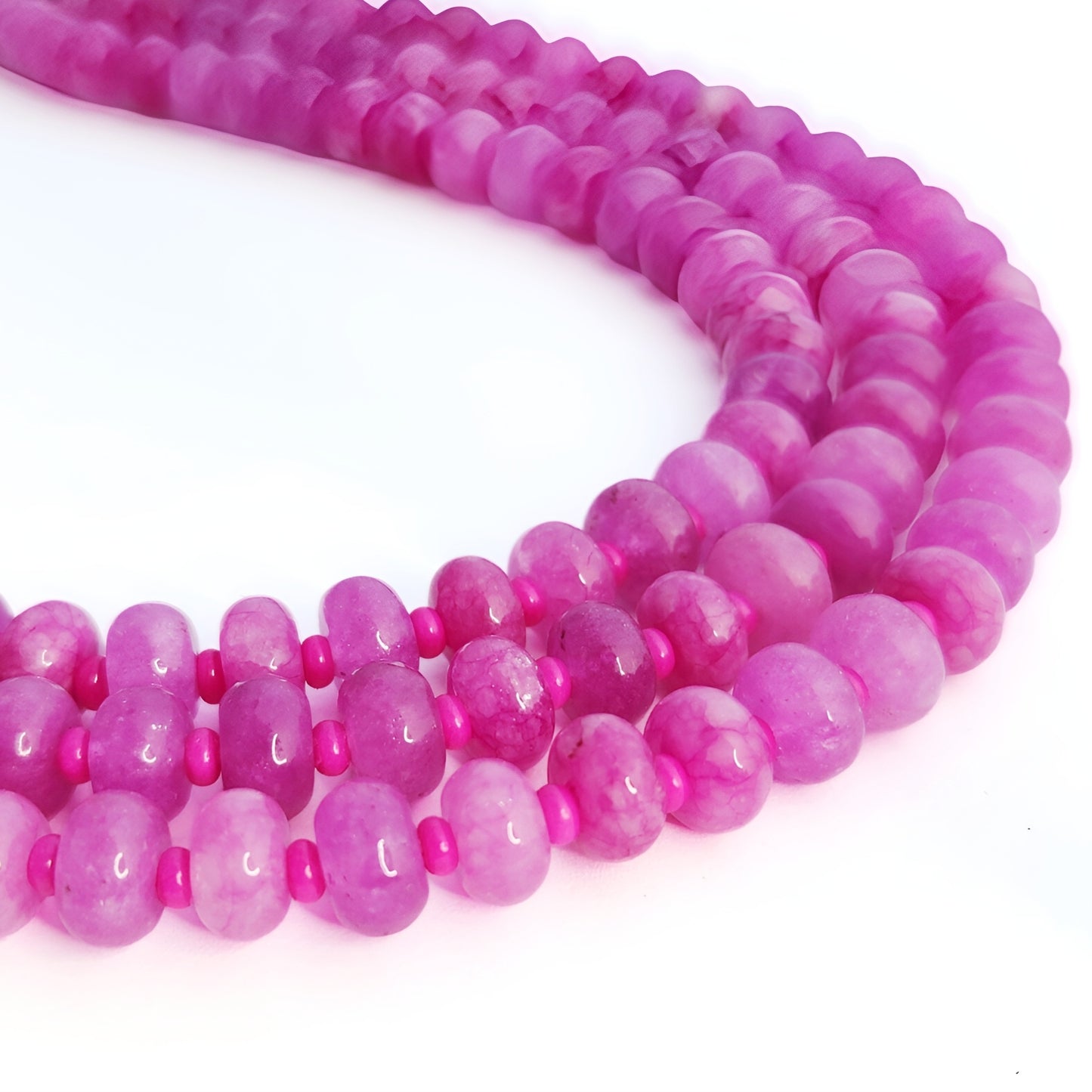 Fuchsia Gemstone Necklace