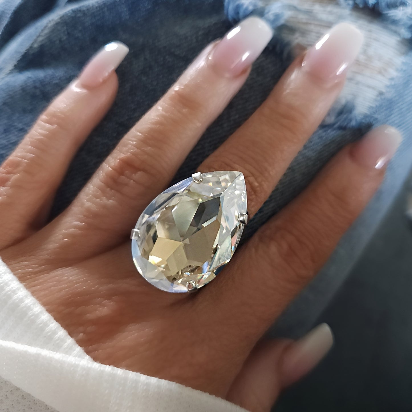 Atlas Ring in Crystal Clear