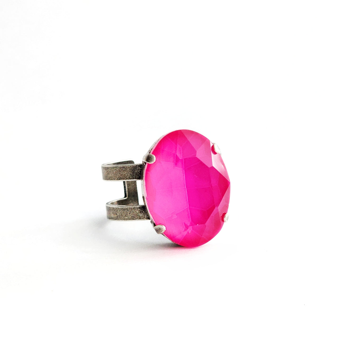 Eclipse Ring in Electric Pink