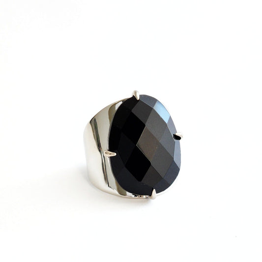 Black Agate Ring