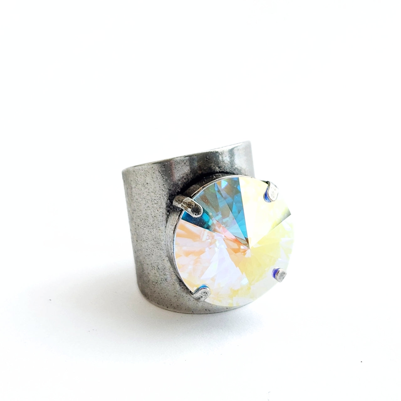 Luna Ring in Aurora Borealis