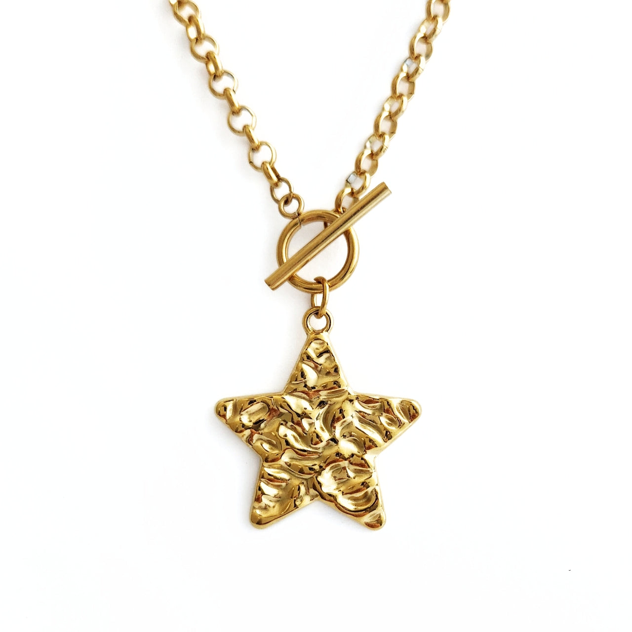 Hammered Star Necklace