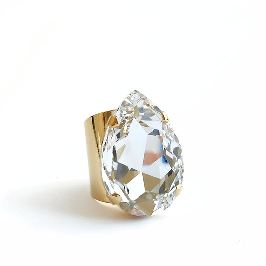 Atlas Ring in Crystal Clear