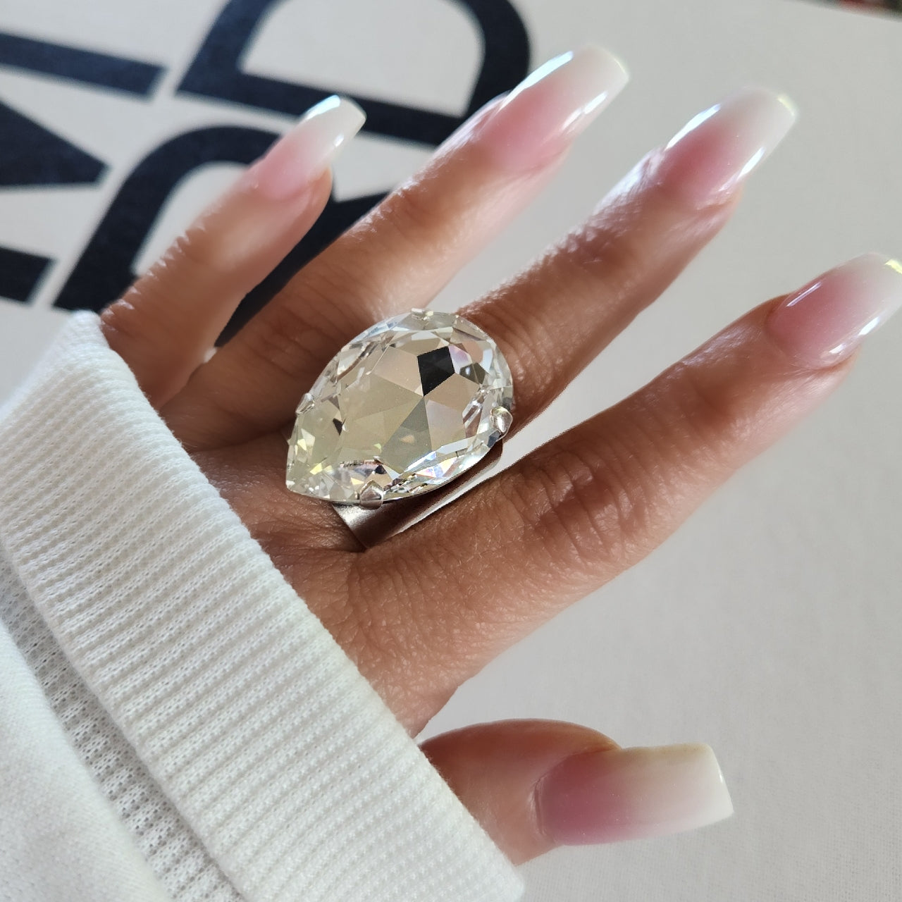 Atlas Ring in Crystal Clear