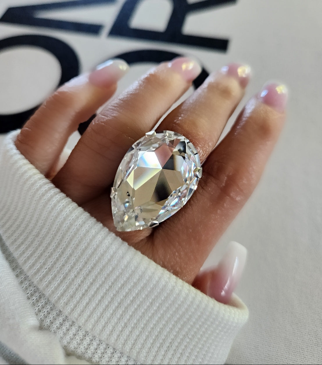 Atlas Ring in Crystal Clear