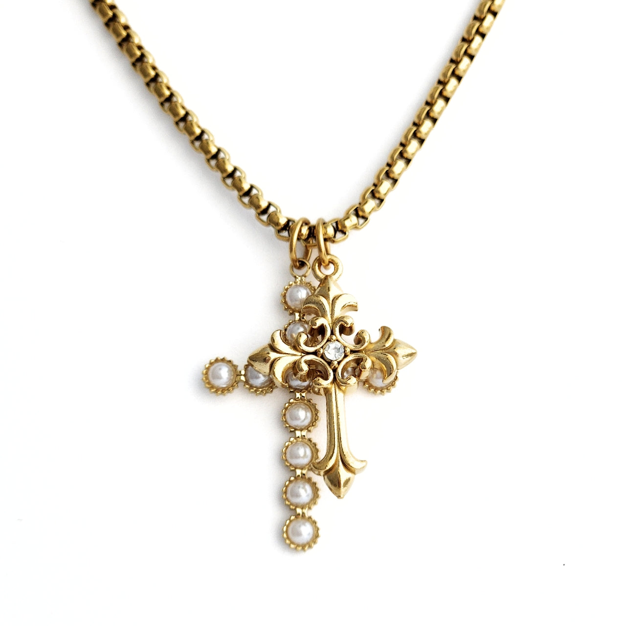Long Cross Charmer Necklace
