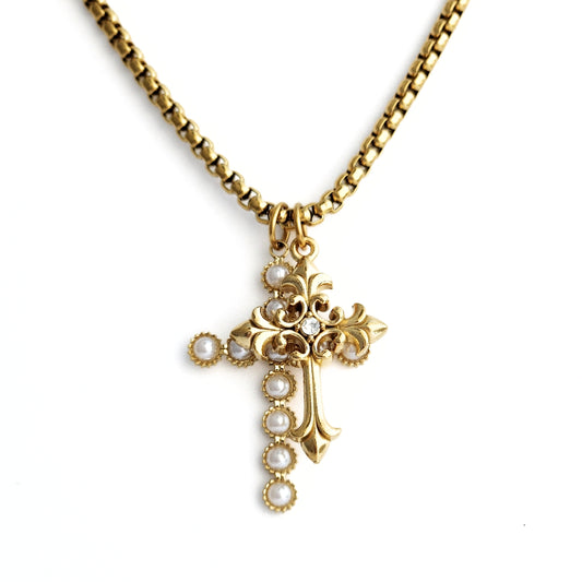 Long Cross Charmer Necklace