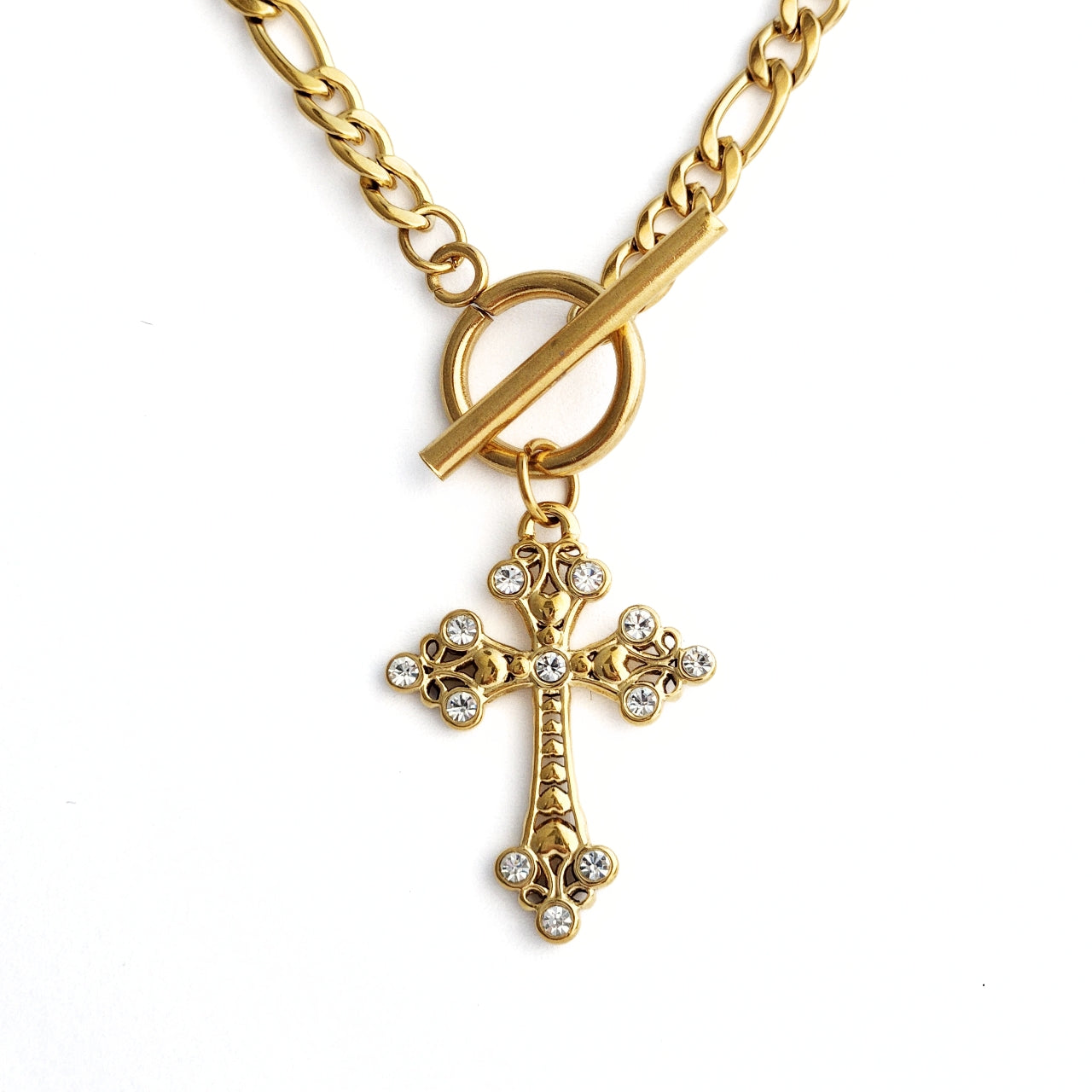 Donatella Cross Necklace