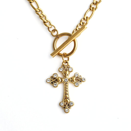 Donatella Cross Necklace