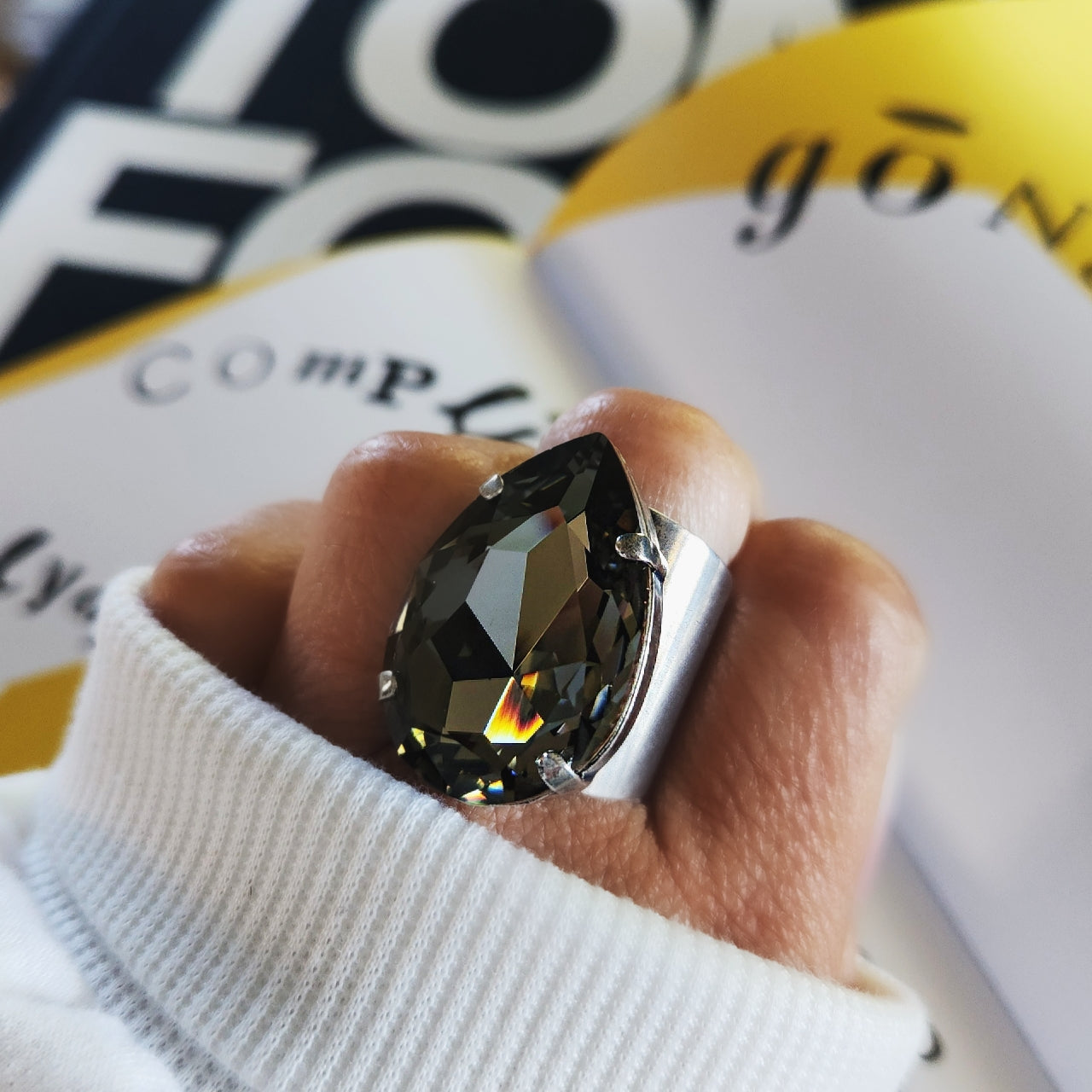 Atlas Ring in Black Diamond